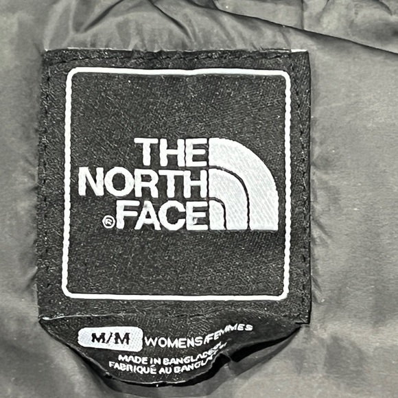 The North Face Dark Gray 600 Goose Down Zip Up Puffy Coat Jacket Womens - Picture 7 of 8